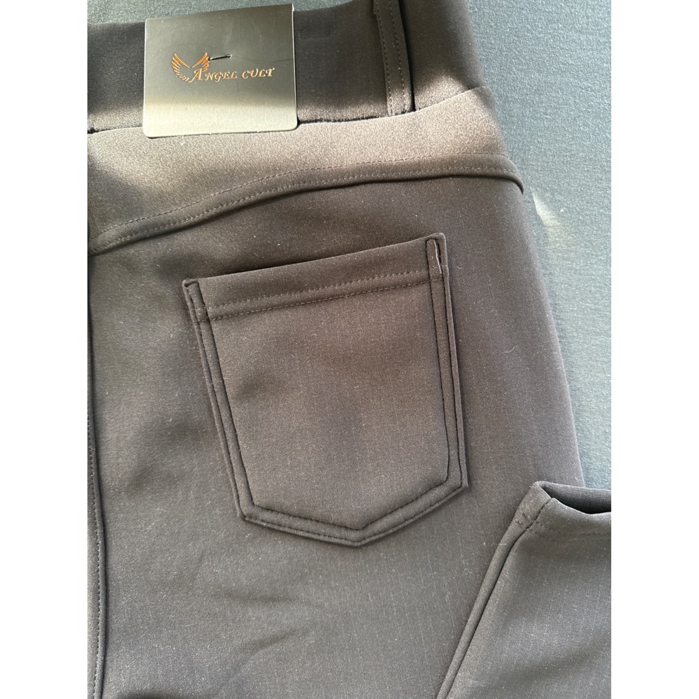 Angel Cult Slimming Skinny Pants Black High Waisted Stretch FBP152-FLC XL NWT - Picture 6 of 6